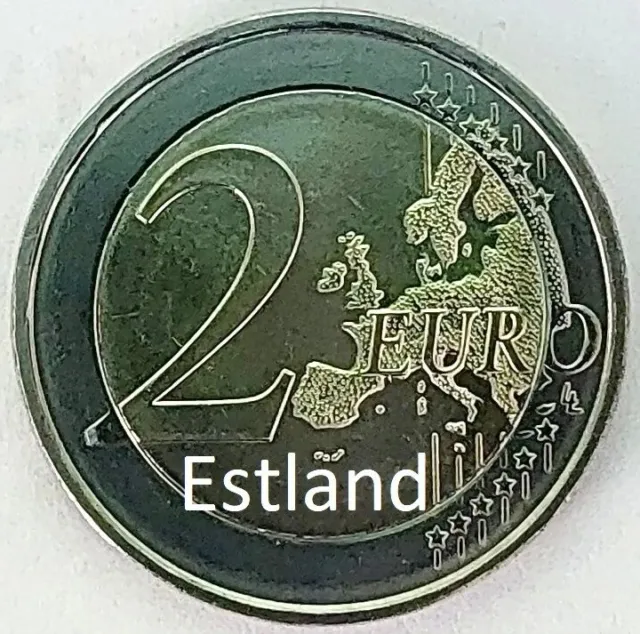Estland - 2 Euro Gedenkmünze - Auswahl von 2016 bis 2023 - aus Rolle - unz.