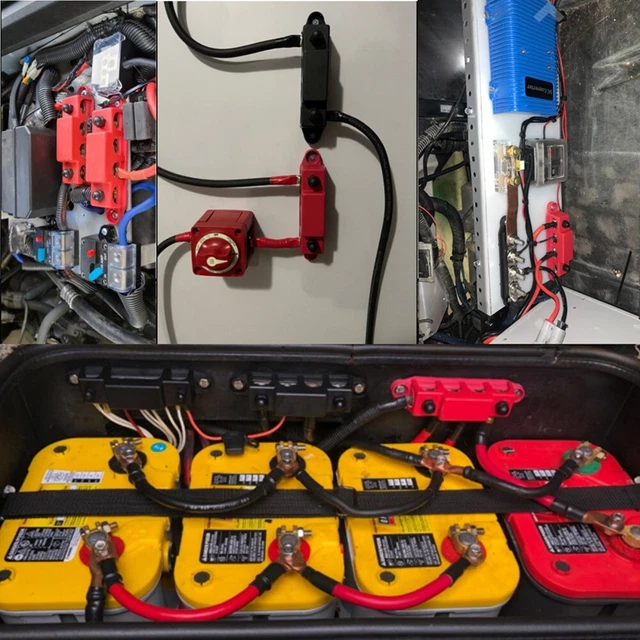 Accessorio cablaggio essenziale terminale barra bus di alimentazione 5 porte (M6 nero/rosso)