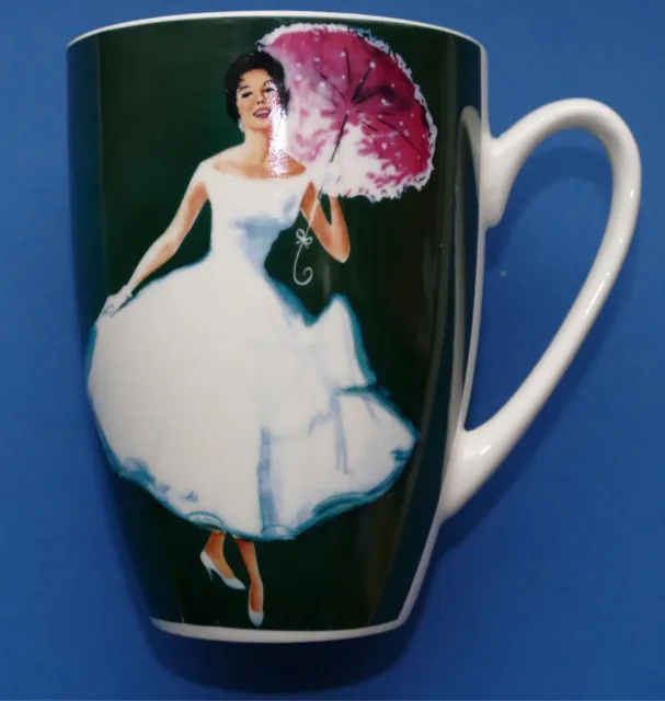 Persil Henkel Werbung 6 Tassen – Frau in Kleid mit Schirm – 0,3 L neu in Karton