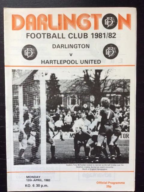 Darlington v Hartlepool United (1981/82)