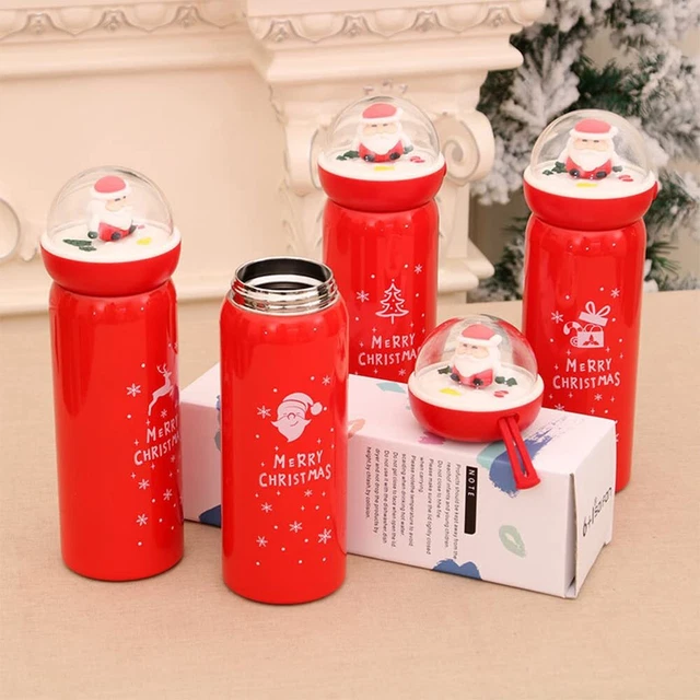 24 oz Christmas Vacuum Sealed Steel Thermos Insulated Coffee Cup Travel Mug Gift