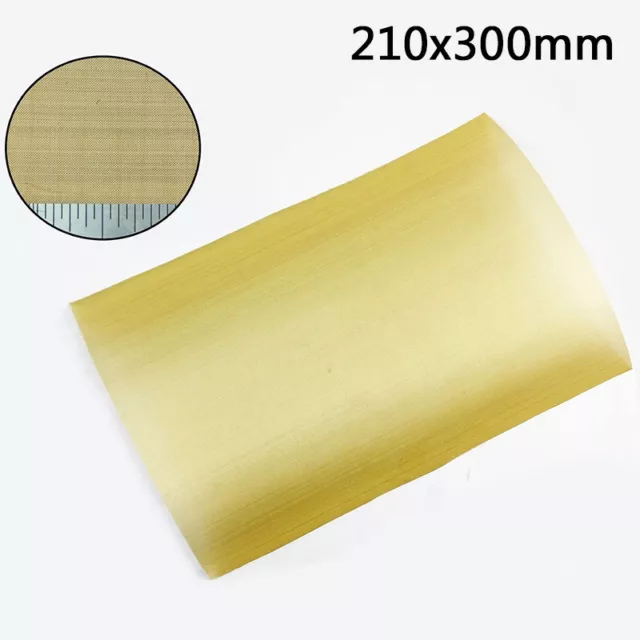 EXTRA-FINE Heavy Duty Brass Mesh Woven Wire Filter Oil 100 Hole A4 Sheet 21x30cm