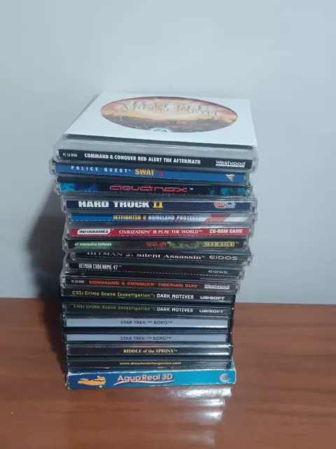 LOT OF 9 Vintage 1990-2000s PC CD-ROM Games, Music, and others USED  74299403101