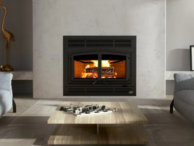 Osburn Horizon Wood Burning ZC Fireplace With Blower High Efficiency Heater