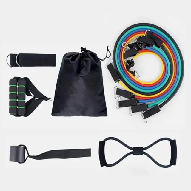 Outech 100LB Resistance Bands Set for Home Workouts, Physical Blue,Green