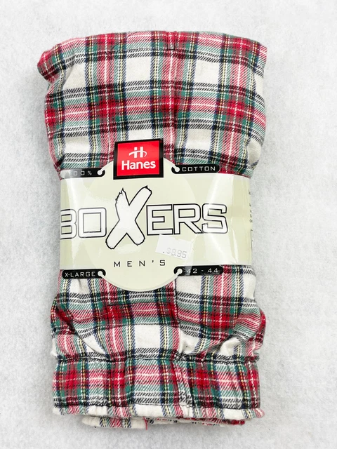 Vintage 1998 Men's Hanes Boxer Shorts - Size X-Large 42-44 - New Old Stock