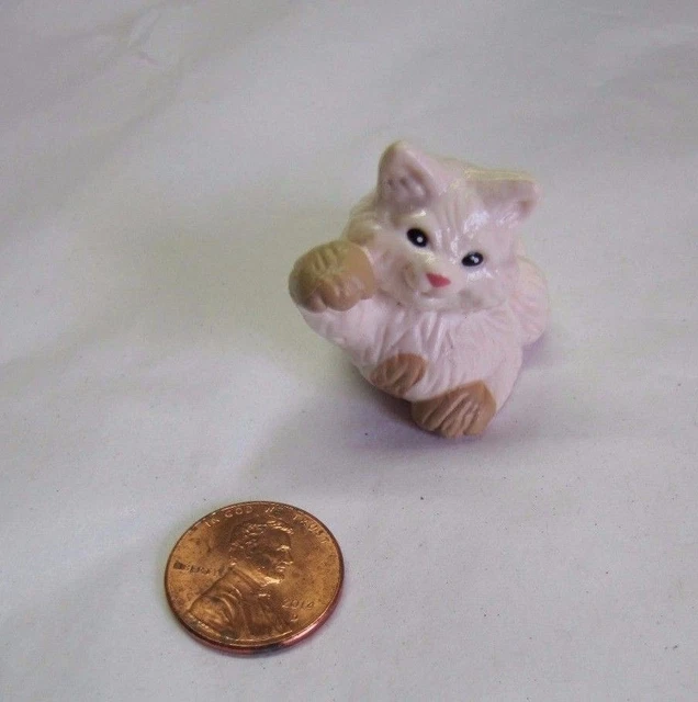 FISHER PRICE Loving Family Dollhouse CREAM PLAYFUL CAT KITTY Kitten Doll Pet