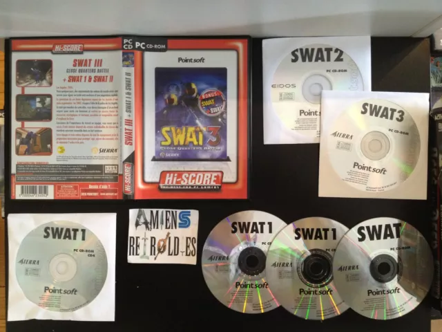 Swat 3 Close Quarters Battle Elite + Police quest swat 1 & 2 PC FR