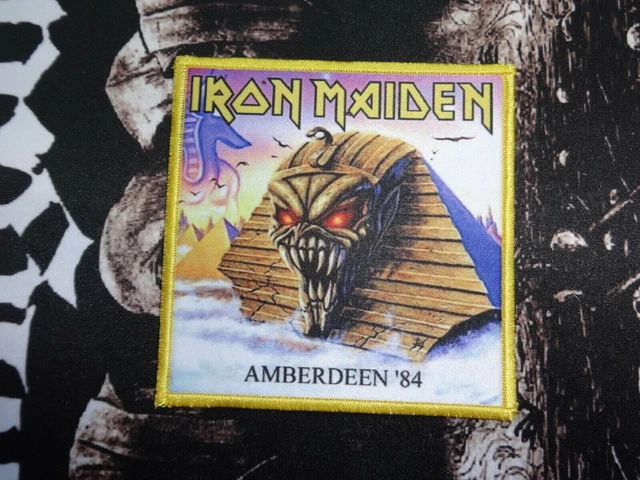 HEAVY METAL PATCH Kutte Somwhere Gold Border Amberdeen xxxx EUR 8,99 ...