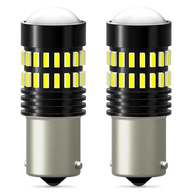 AUXITO 1156 BA15S 7506 2400LM Bright Backup Reverse LED Light Bulb 48W 6000K 12V