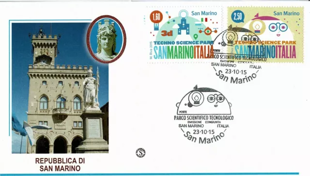 2015 Fdc Filagrano San Marino Parco Scentifico Tecnologico Mf69778