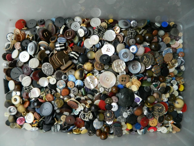 Lot De Boutons Anciens Pour Mercerie Et Couture – Assortiment Neuf Pour Projets Créatifs