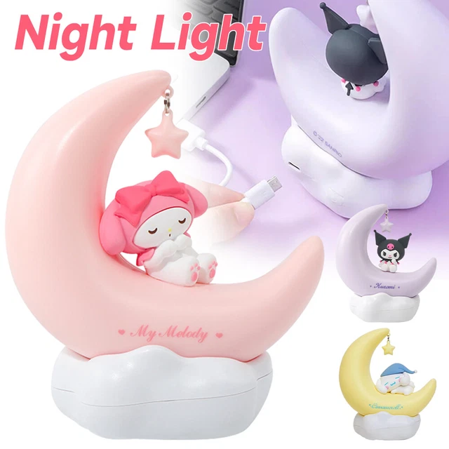 SANRIO MOON LED Night Light Kuromi Cinnamonroll Melody Desk Bedside sanrio-moon-led-night-light-kuromi-cinnamonroll-melody-desk-bedside