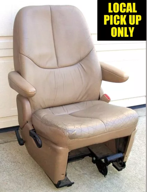 1996 - 2000 Leather Tan Passenger 2Nd Row Seat, Chrysler Dodge Plymouth Minivan