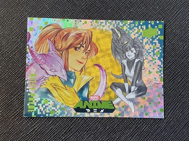 2020 UD Marvel Anime Peach Momoko Kitty Pryde Hyper Mosaic Foil Parallel Card