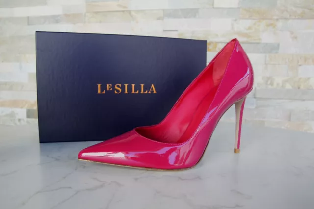 LE SILLA TAILLE 35 36 5 38 40 Escarpins Talons Hauts Vernis Rose Autrefois EUR 240 50 PicClick FR