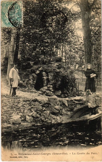 CPA AK Villeneuve St.Georges La Grotte du Parc FRANCE (1282754)