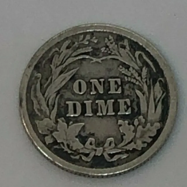 1903 USA One Dime Barber Silver Coin - USA - Reversed 3