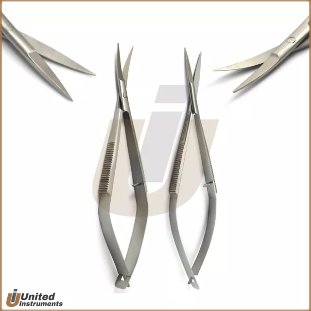 Micro Surgery Noyes Scissors Straight + Curved Dental Surgical Dissecting Shears