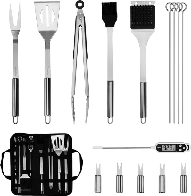 VALUEMAX 15PC GRILL Accessories BBQ Tool Set Grill Kit Gift Choice for