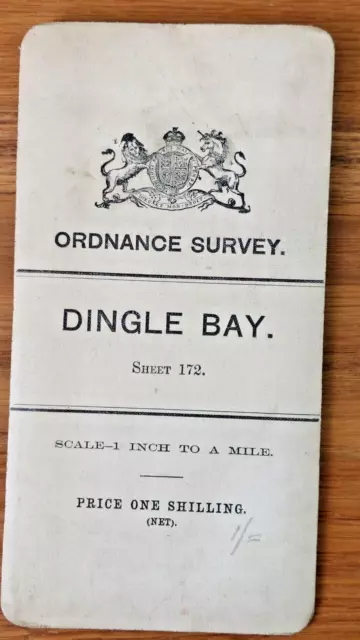 UK Ordnance Survey of Ireland 1" map of Dingle Bay, Sheet 172, 1903