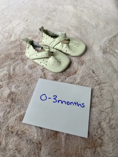 Scarpe sandali bianchi bambina 0-3 mesi