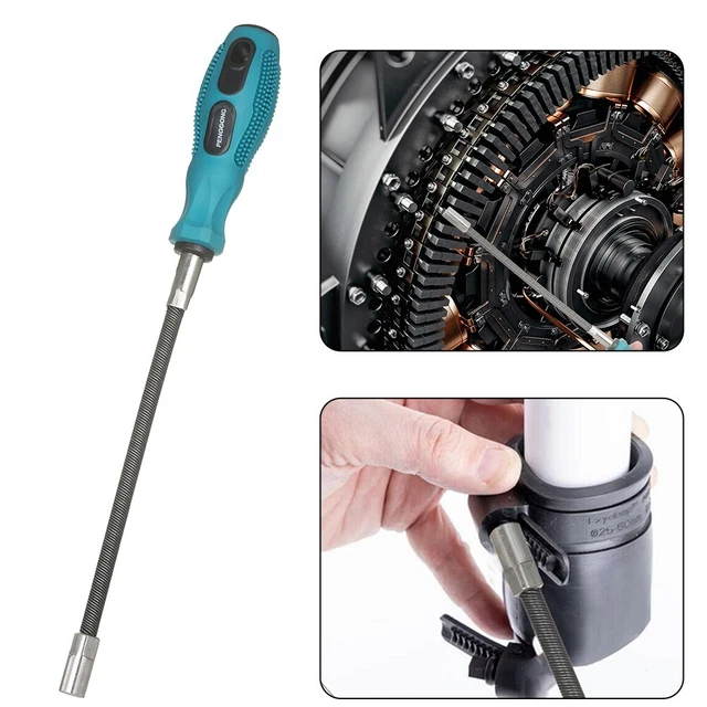 HEAVY DUTY 7MM Metric Nut Driver with Flexible Shaft Long lasting and