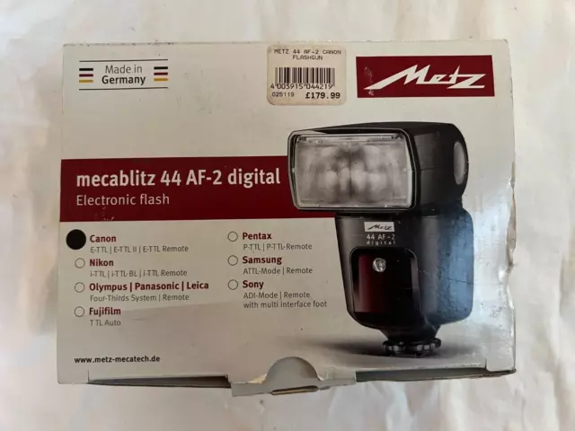 Metz mecablitz 44 AF-2 Digital Flash for Canon Cameras 7
