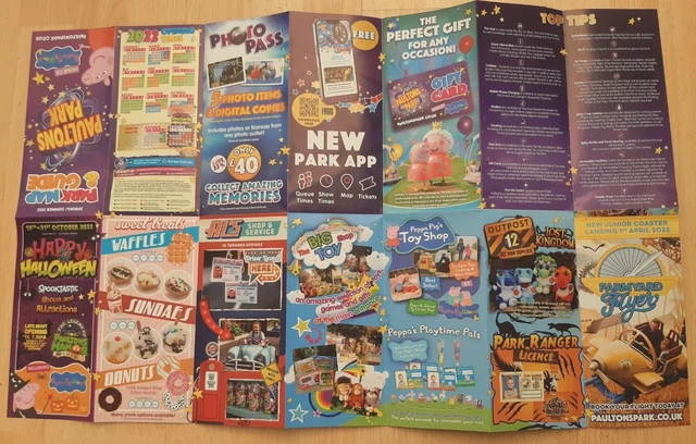 PAULTONS PARK 2022 Park Map Theme Park Peppa Pig World NEW Farmyard paultons-park-2022-park-map-theme-park-peppa-pig-world-new-farmyard