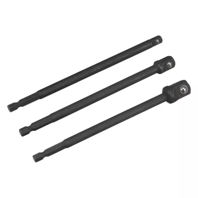 Impacto Grado Toma Adaptador Juego 6" Extensión 1/4",  3/8" y 1/2" Drive