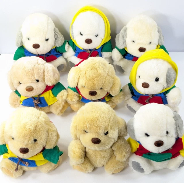 Noopy Dog PEANUTS CLUB PARKA Dog Plush 9pc Set Vintage Japan Prize Toy 1990s ...