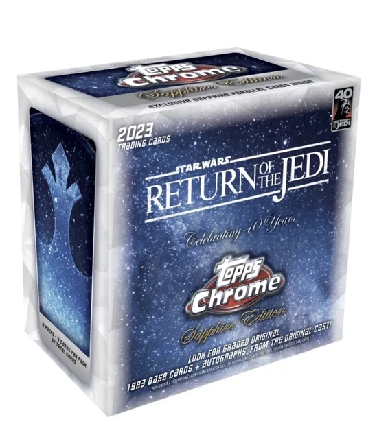 TOPPS 2023 STAR Wars Chrome Sapphire Edition Trading Cards Hobby Box