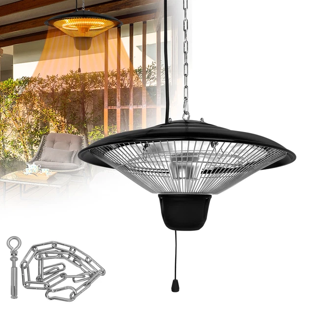 Heizstrahler Infrarot Terrassen Decken Elektroheizung 1500W Heizgerät Balkon Neu