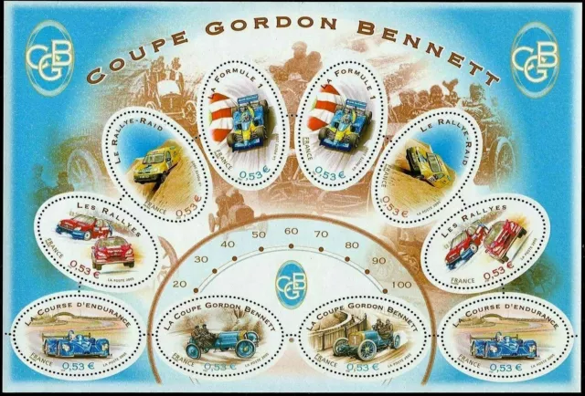 2005 Frankreich Block N° 86 Bf Sport Automobil Coupe Gordon Bennett, Sg , Blatt