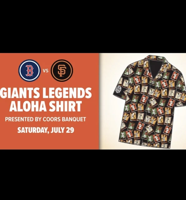 San Francisco Giants Aloha Legends shirt sz Medium SGA 7/29/2023 SF Hawaiian  M