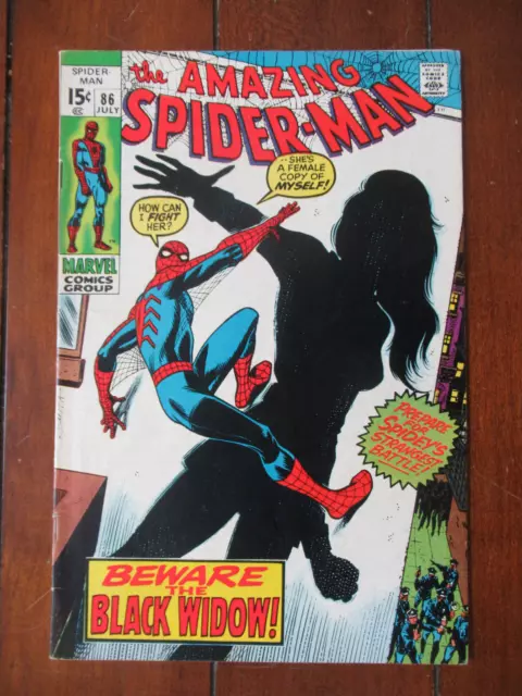 Amazing Spiderman 86 - new Black Widow costume and origin - key Amazing Spiderman 86 - new Black Widow costume and origin - key