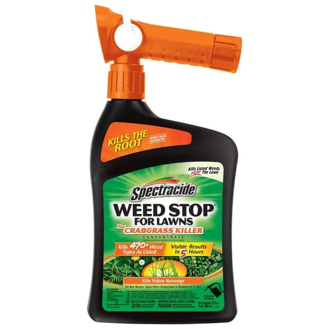 32Oz Ready Spray Concentrate SPECTRACIDE 470 Weeds Grass Killer 5000 Sq Ft Cover