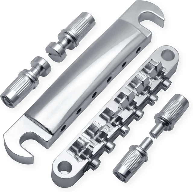 GB LP Electric Guitar Bridge & Tailpiece Set, Chrome