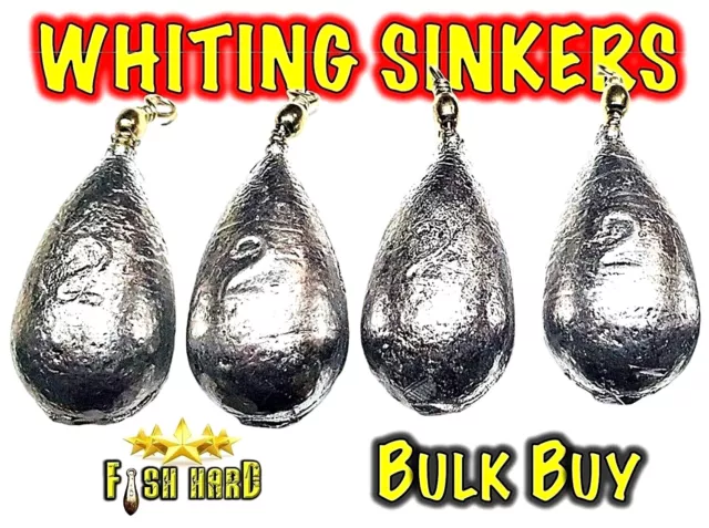 Pear Shape sinkers, 2oz bomb sinker  whiting fishing sinker Free Post