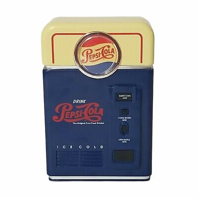Pepsi Cola Drink Mini Vending Machine 1996 Coin Sorter Bank Plastic