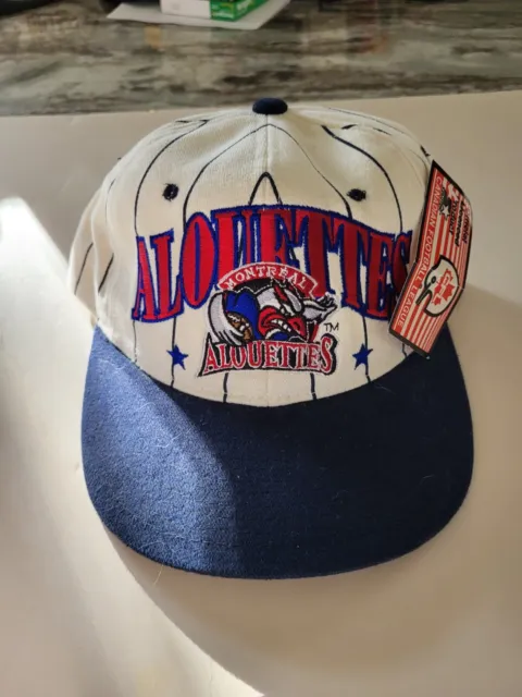 Montreal Alouettes Vintage Starter CFL Snapback Hat   Canada Football League NWT