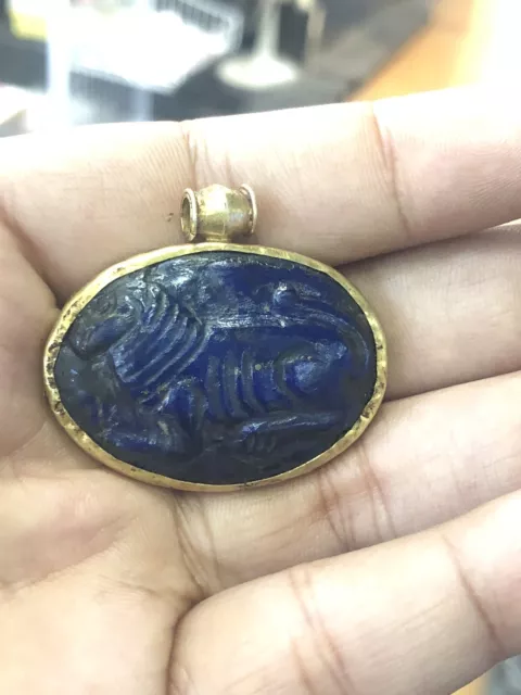 Rare!!!! Very Old Ancient authentic beautiful high quality lapis lazuli bactrian