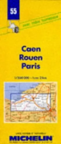 Caen-Rouen-Paris: No.55 (Michelin M... by Michelin Travel Publ Sheet map, folded