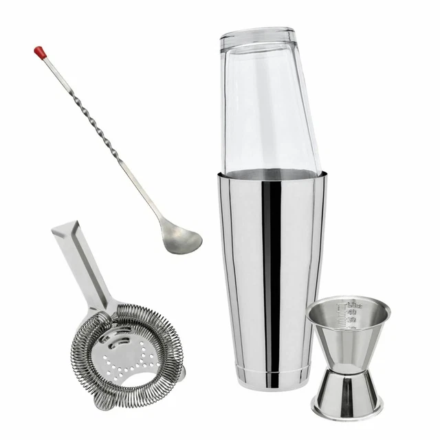 Сocktail Set- Boston Shaker mit Original Mixing-Glas