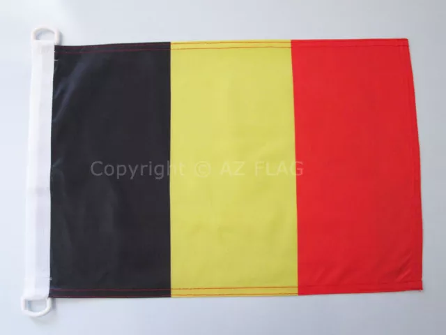 PAVILLON NAUTIQUE BELGIQUE 45x30cm - DRAPEAU DE BATEAU BELGE 30 x 45 cm - Neuf