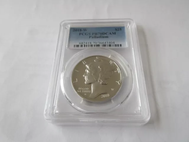 2018-W $25 American Liberty PALLADIUM PCGS  Proof-70 DCAM