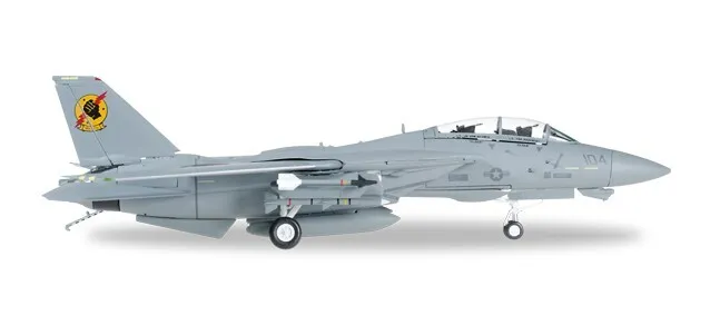 82TSMWTP002 Herpa  TSM Model F-14A - VFA-2013 #104 Top Gun Iceman & Slider 1:72