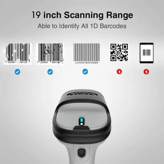 Inateck Barcode Scanner Bluetooth Wireless Barcode Reader Auto Scanning BCST-70 3