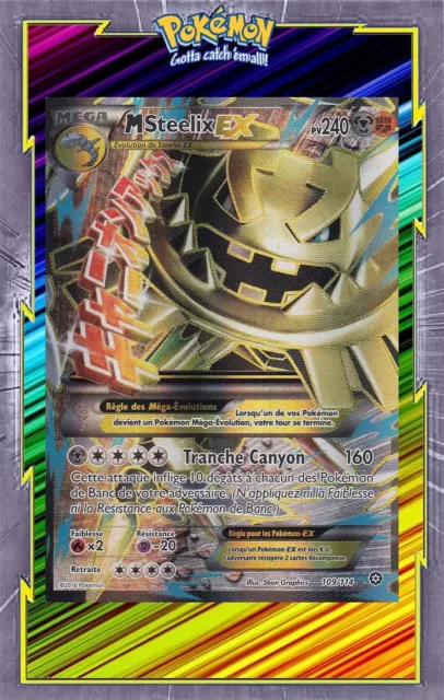 M Steelix EX - XY11:Steam Offensive - 109/114 - New French Pokemon Card