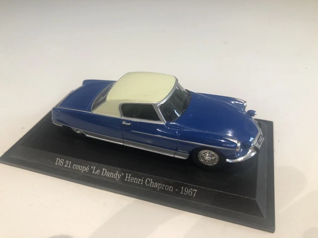 Miniature Atlas 1/43 Citroën DS 21 Cabriolet 1967 - Modèle Collection Voiture Vintage Française | édition Détaillée